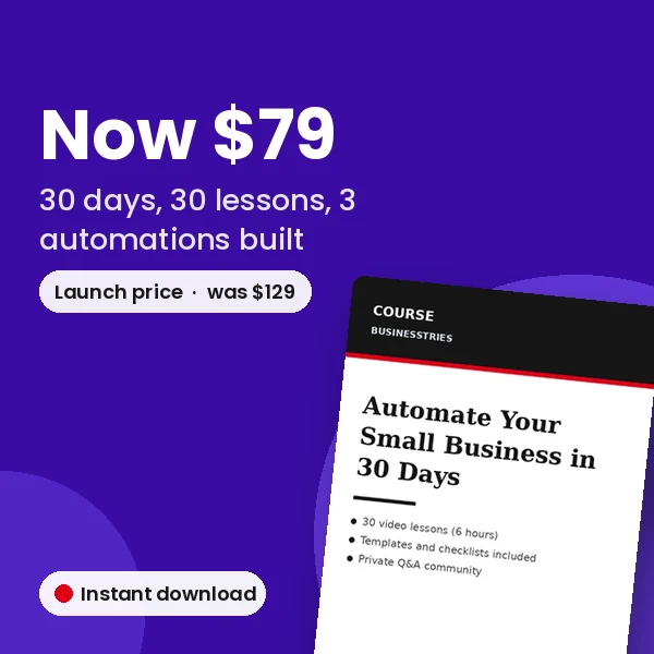 Automate Your Small Business in 30 Days