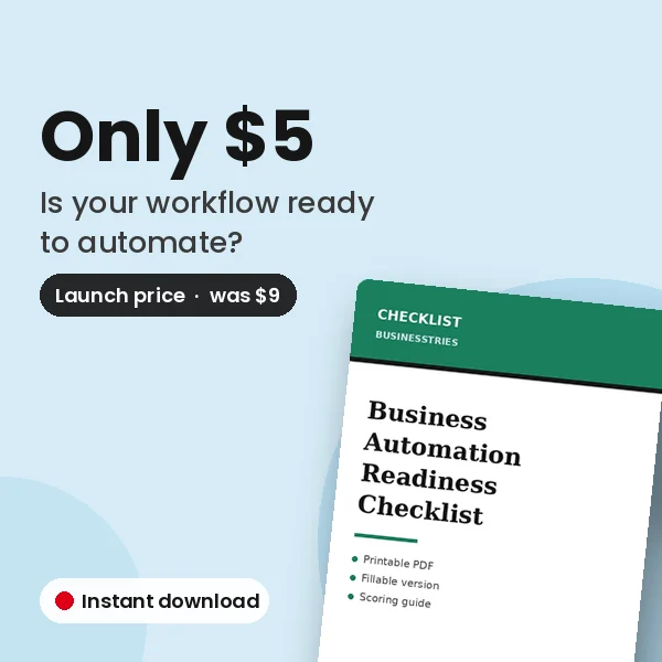 Business Automation Readiness Checklist