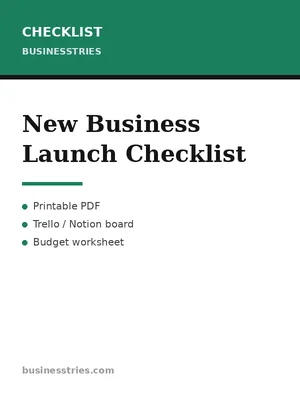New Business Launch Checklist cover