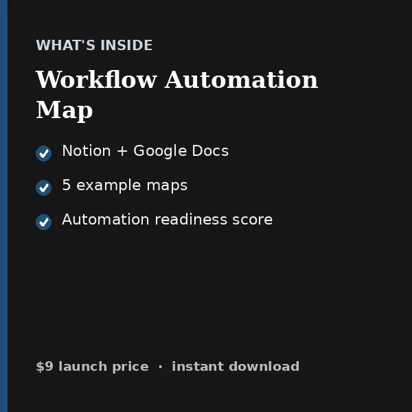 What's inside Workflow Automation Map